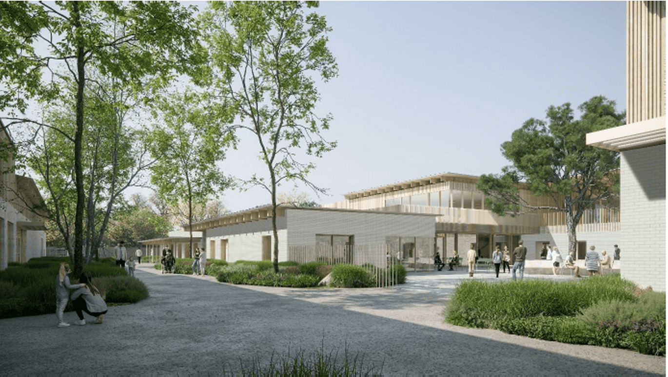 EHPAD de pays de Condé esquisse TRACE ARCHITECTES