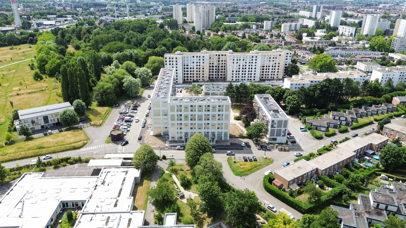 Rues Béarn, Provence, Gascogne vue aérienne